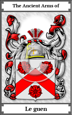 Le guen Family Crest Download (JPG)  Book Plated - 150 DPI